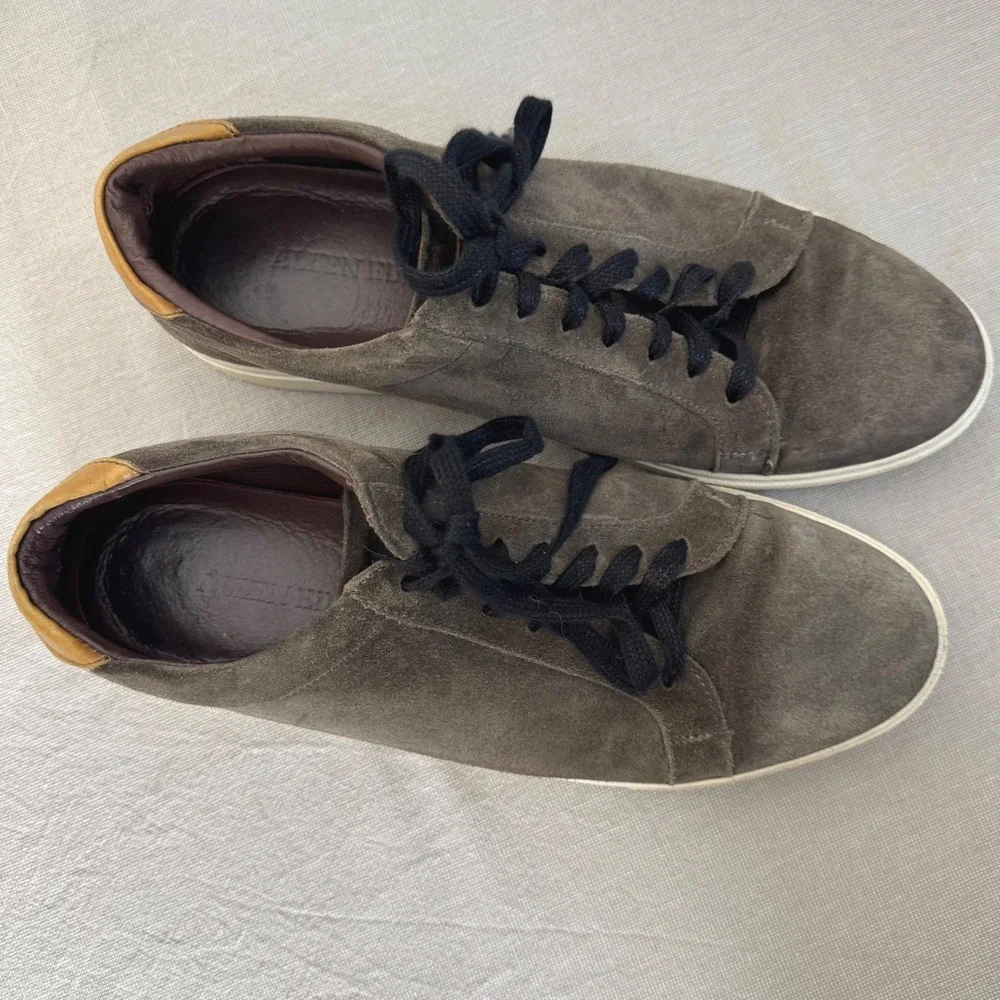 Allen Edmonds Courtside Lace-up‎ Sneaker Grey Suede Size 10